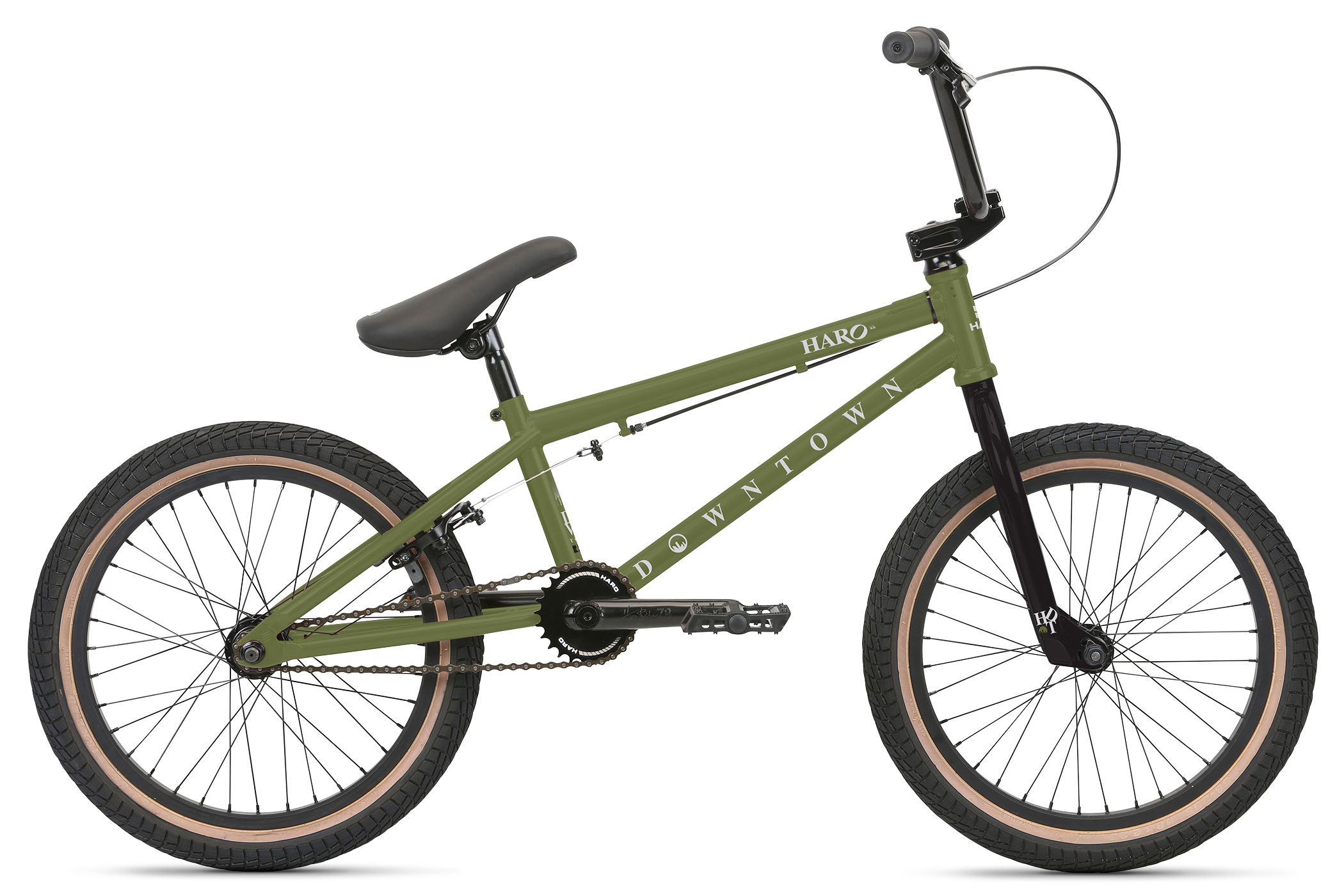 Haro Downtown 18in Matte Army Green 2021 - BMX Complete Full
