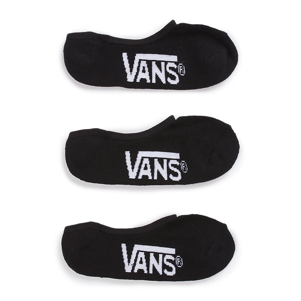 Vans Super No Show Black 3 Pack - Socks