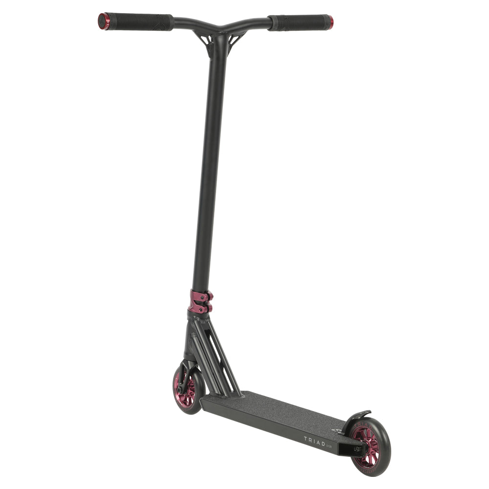 Triad C120 Rabid Black / Red Park Freestyle Scooter Left Angle Back