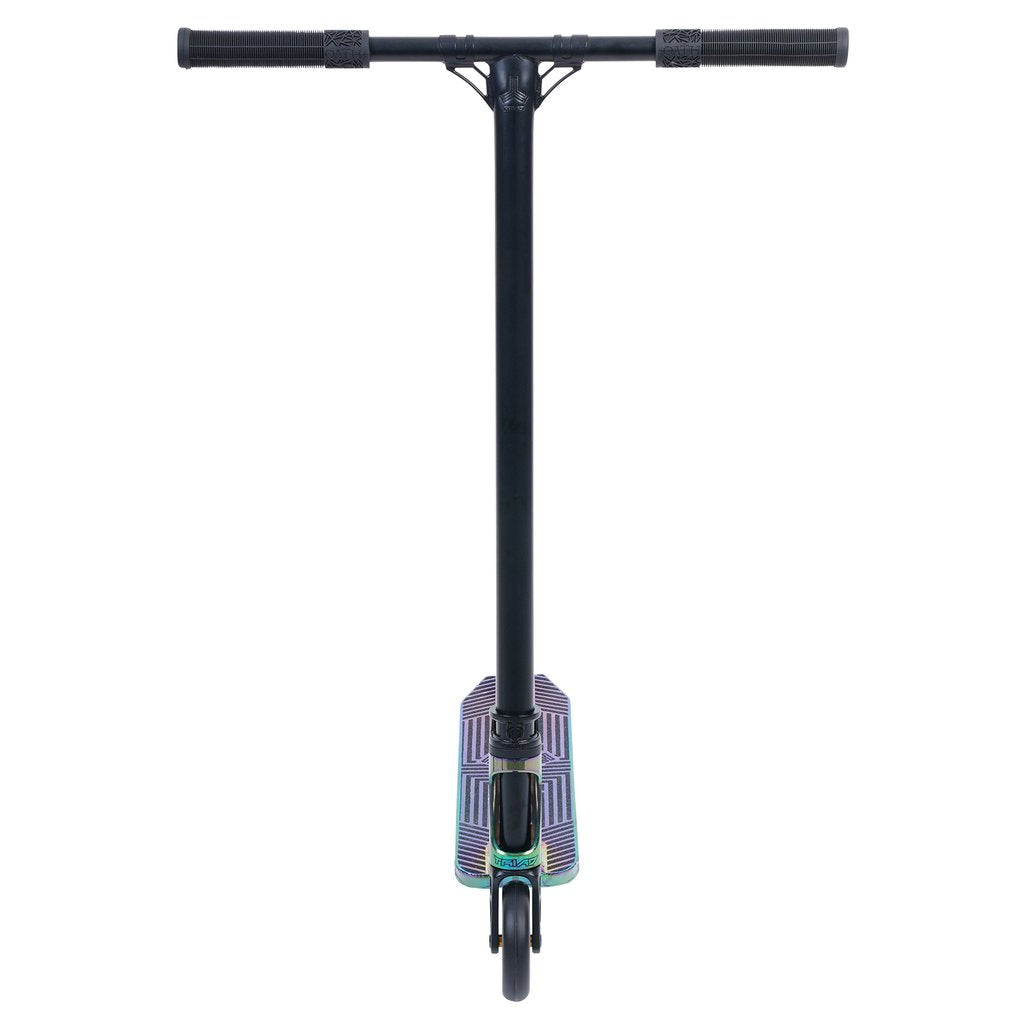 Triad Psychic Custom Neo-Chrome Black - Scooter Complete Front View
