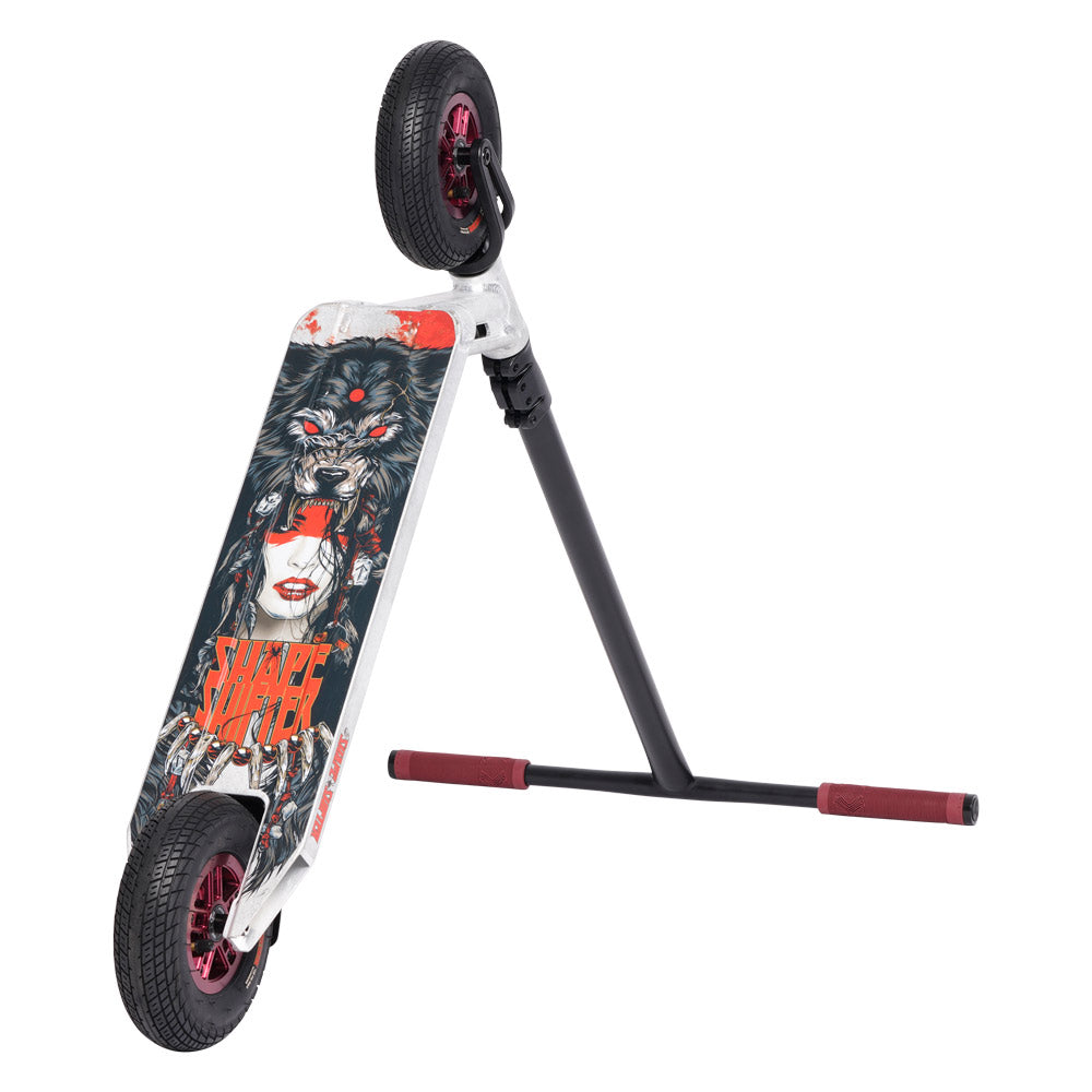 Triad Shape Shifter Raw Black Red Dirt Scooter Flip