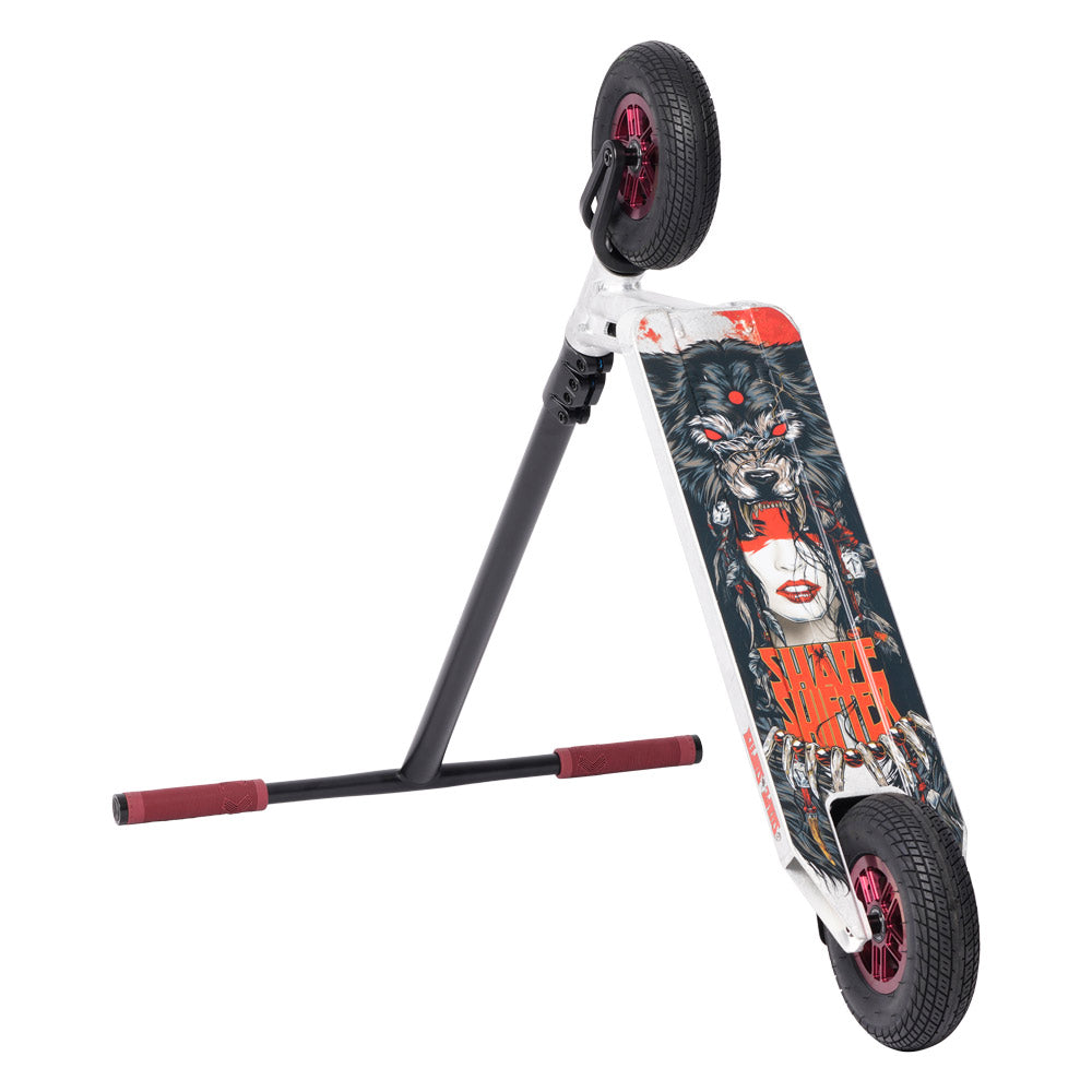 Triad Shape Shifter Raw Black Red Dirt Scooter Flip Right