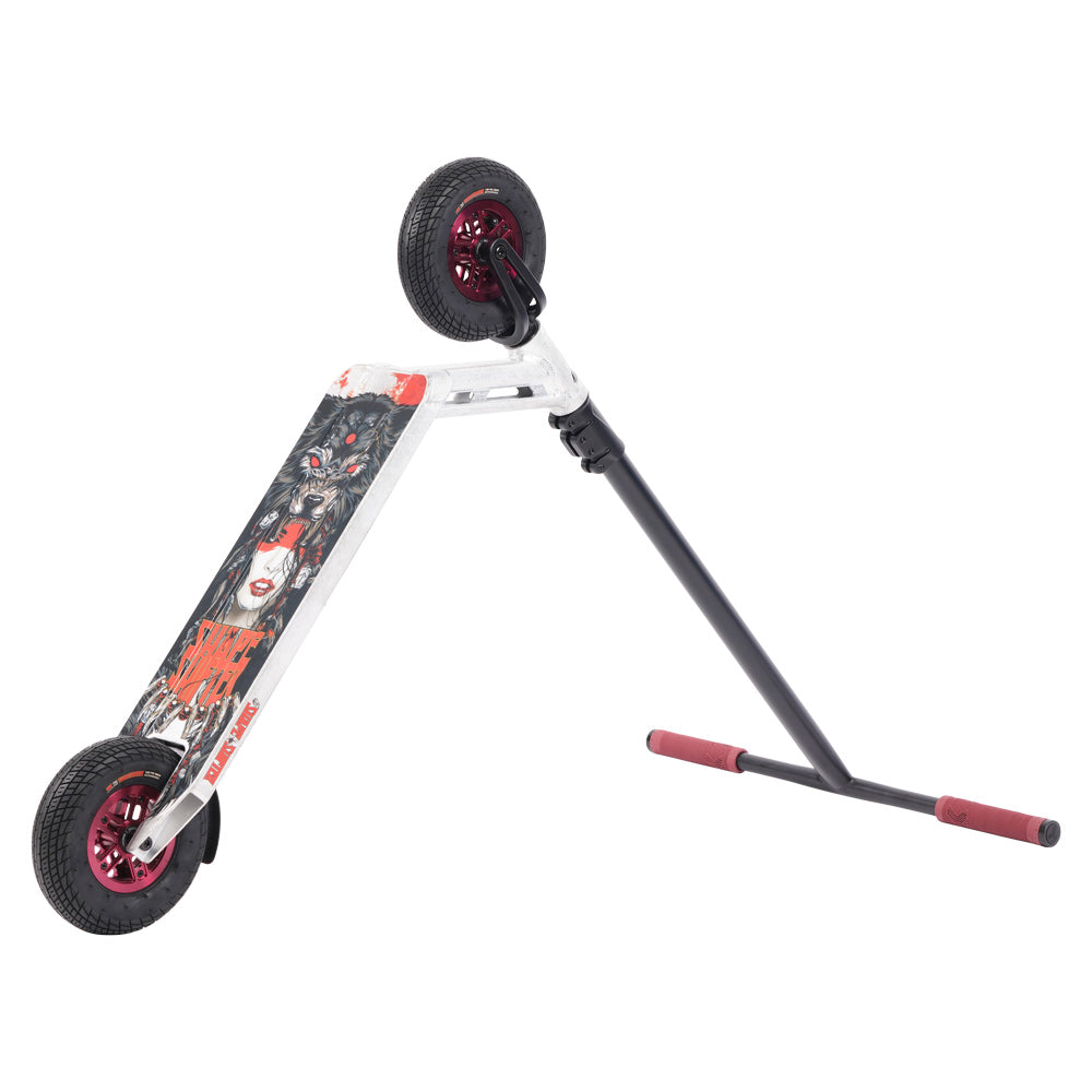 Triad Shape Shifter Raw Black Red Dirt Scooter Flip Left