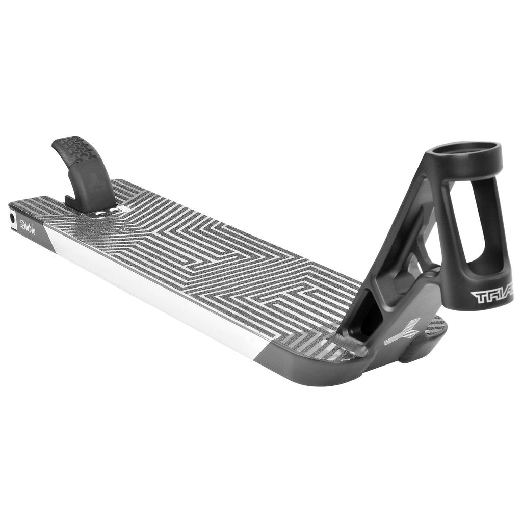 Triad Diablo - Scooter Deck Black Silver Spilt