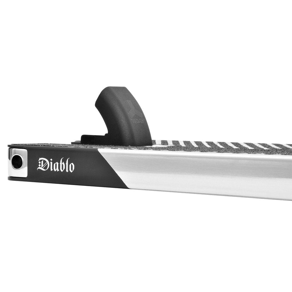 Triad Diablo - Scooter Deck Black Silver Spilt Fender