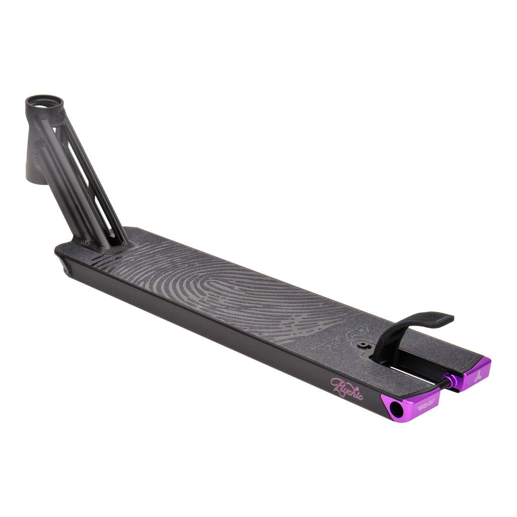 Triad Psychic Boxed - Scooter Deck Black Purple Angle Back View