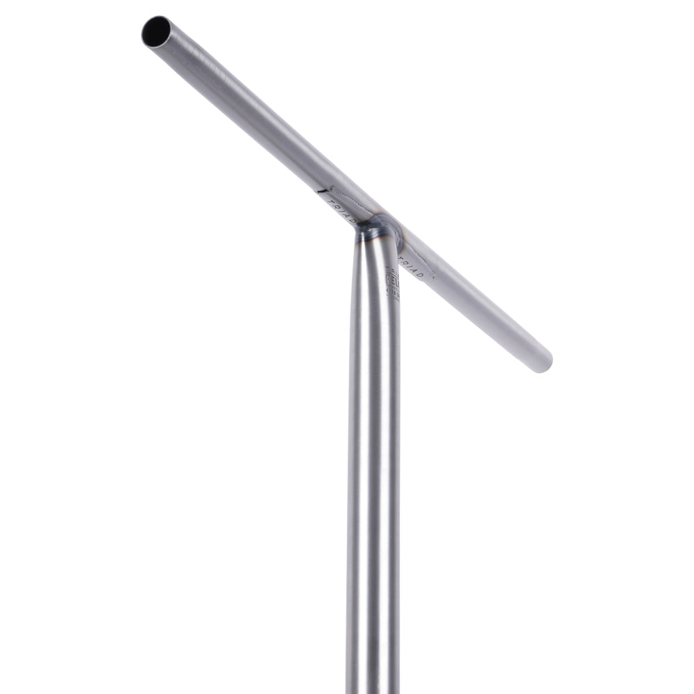 Triad Felon OS Butted Chromoly Freestyle Street Scooter Bars Matte Carbon Raw Angle Gusset