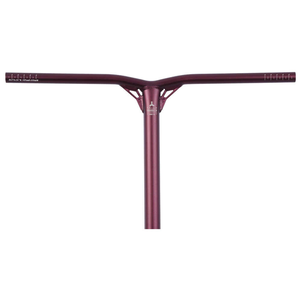 Triad Smuggler V2 Ano Red Aluminum Scooter Bars Front Close Up