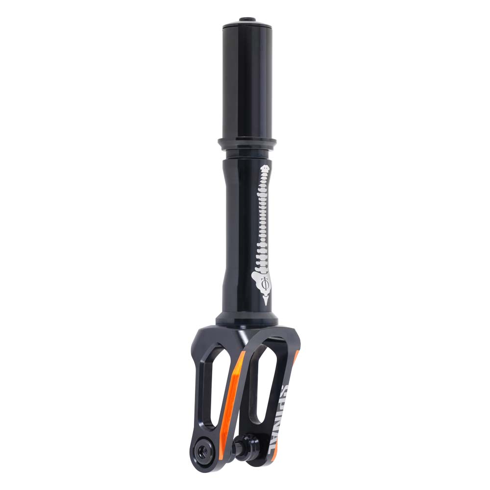 Oath Spinal IHC Freestyle Scooter Fork Black Orange Back Angle