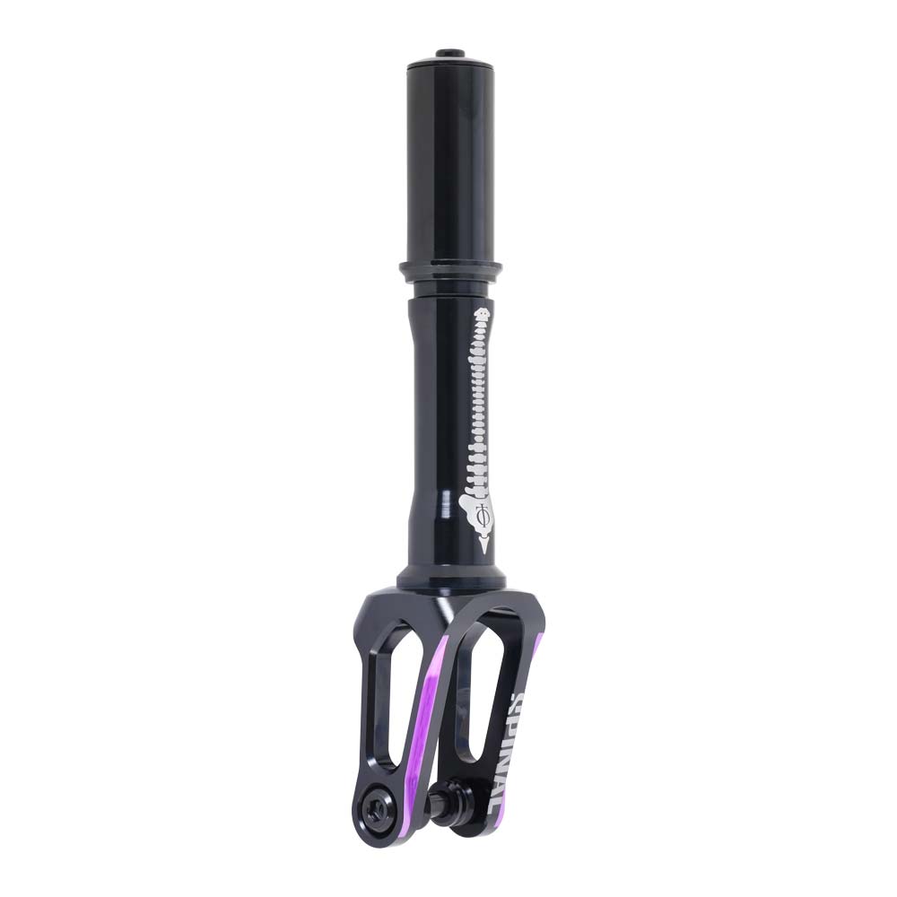 Oath Spinal IHC Freestyle Scooter Fork Black Purple Back Logo