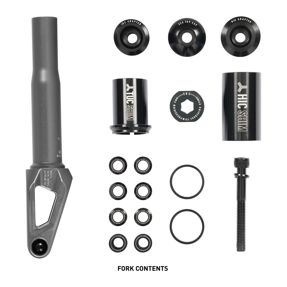 Triad Conspiracy TUC (Triad Universal Compression) Freestyle Scooter Fork Titanium Hardware