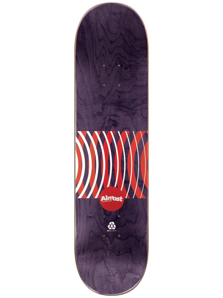 Almost Cooper Red Rings Impact 8.0 - Skateboard Deck Back