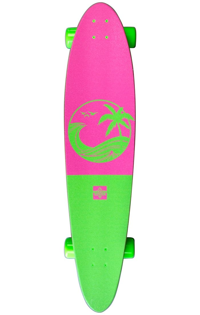 Dusters California Dreaming Neon Green 40" - Longboard Complete Top