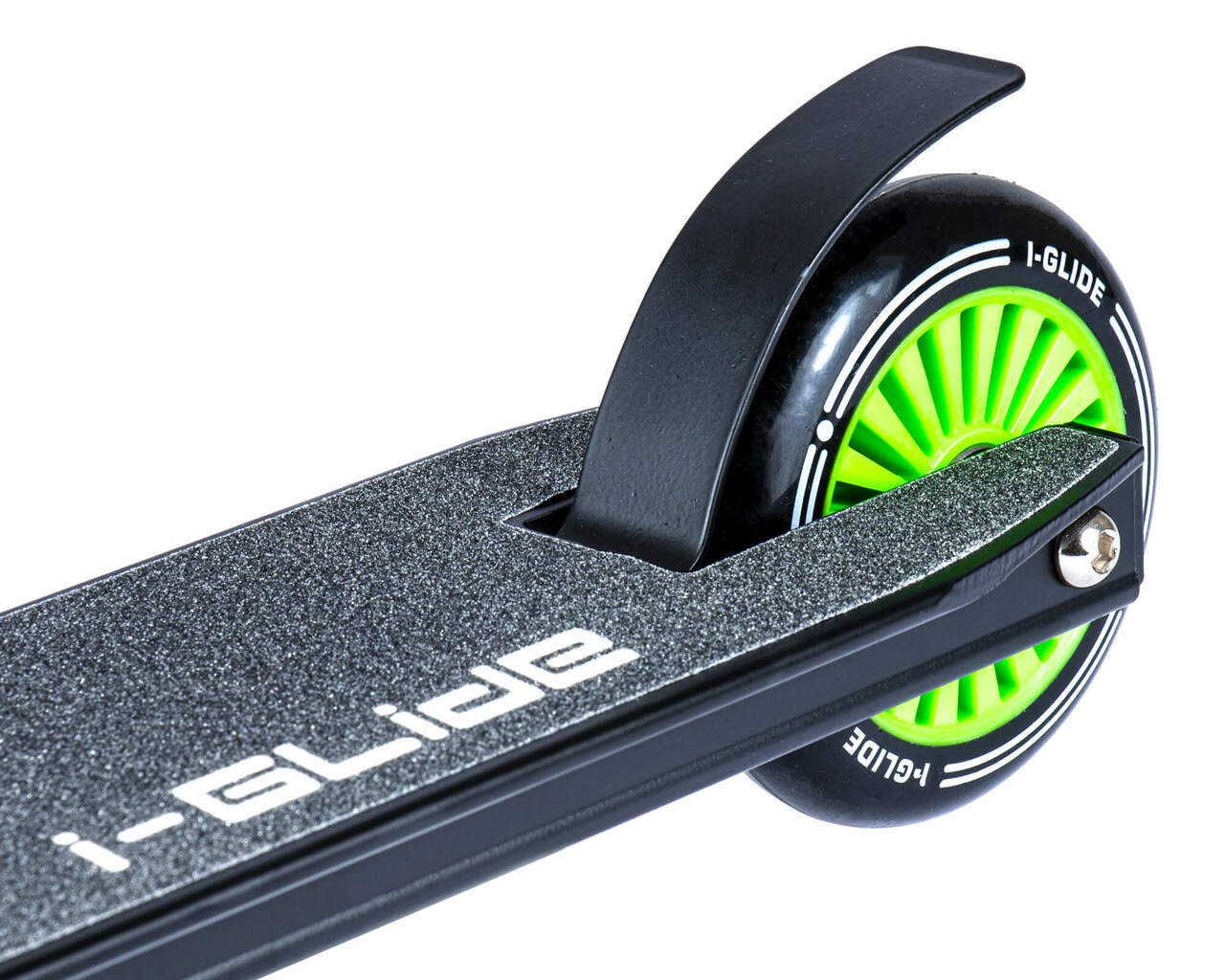 I-Glide JR - Scooter Complete Black Green Wheel 100mm
