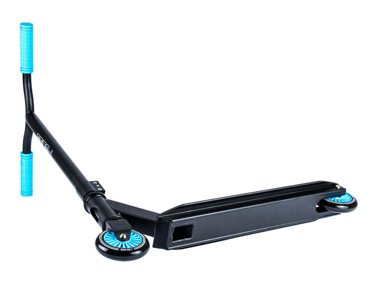 I-Glide JR - Scooter Complete Black Blue Bottom Deck