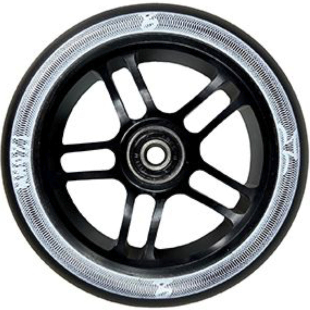 AO Scooters Circles 120x24mm (PAIR) - Scooter Wheels Black BLack