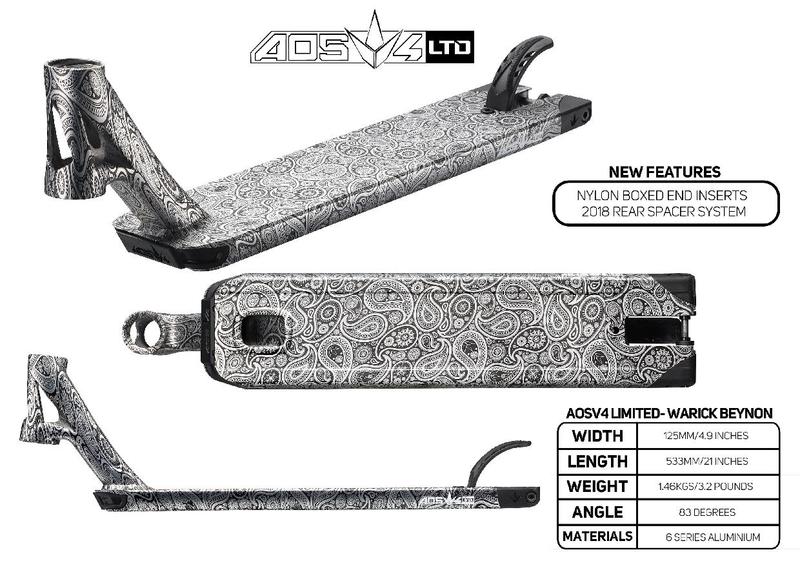 Envy AOS V4 Limited Edition Wazzeh 2018, Scooter Deck, Silver Bandana, Details