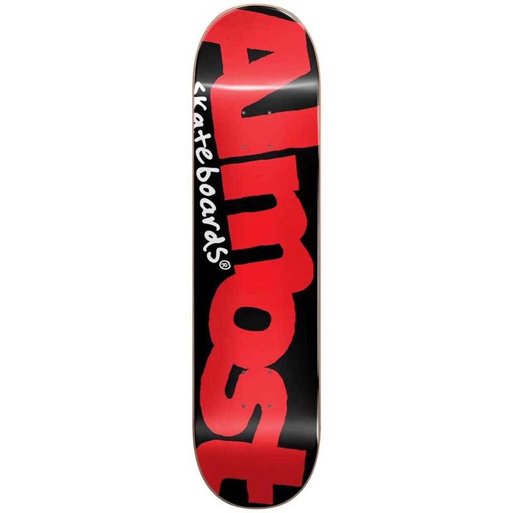 Almost Color Logo Black/Red 8.125 - Skateboard Deck