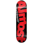 Almost Color Logo Black/Red 8.125 - Skateboard Deck