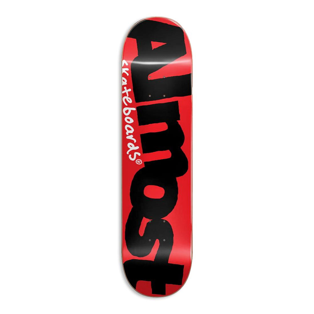 Almost Color Logo Red/Black 8.0 - Skateboard Deck