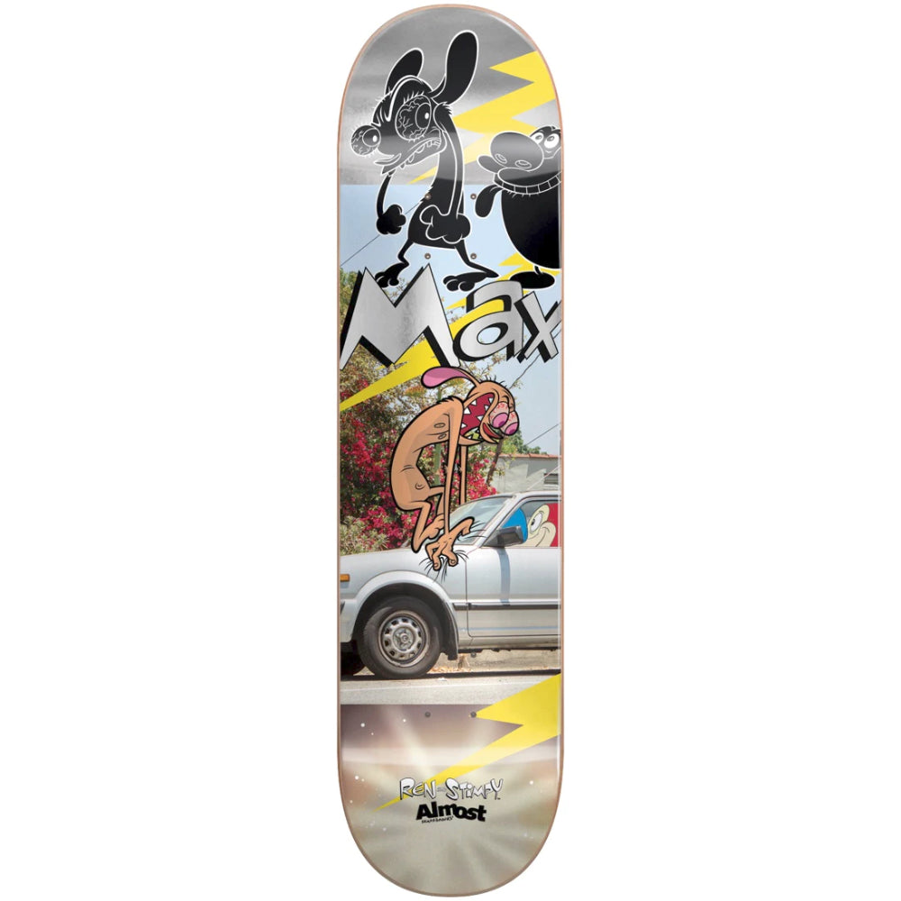 Almost Max Ren & Stimpy Road Rage R7 8.5 - Skateboard Deck