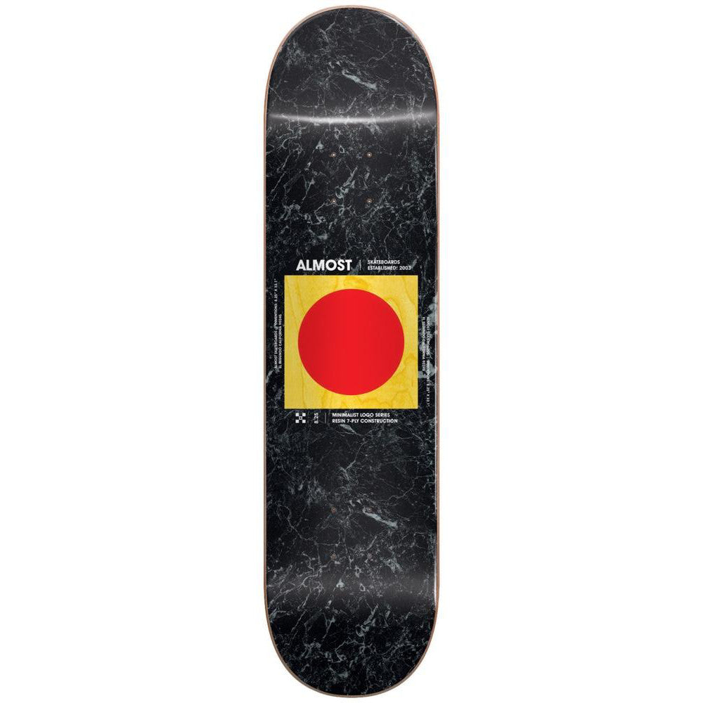 Almost Minimalist R7 Black 8.25 - Skateboard Deck