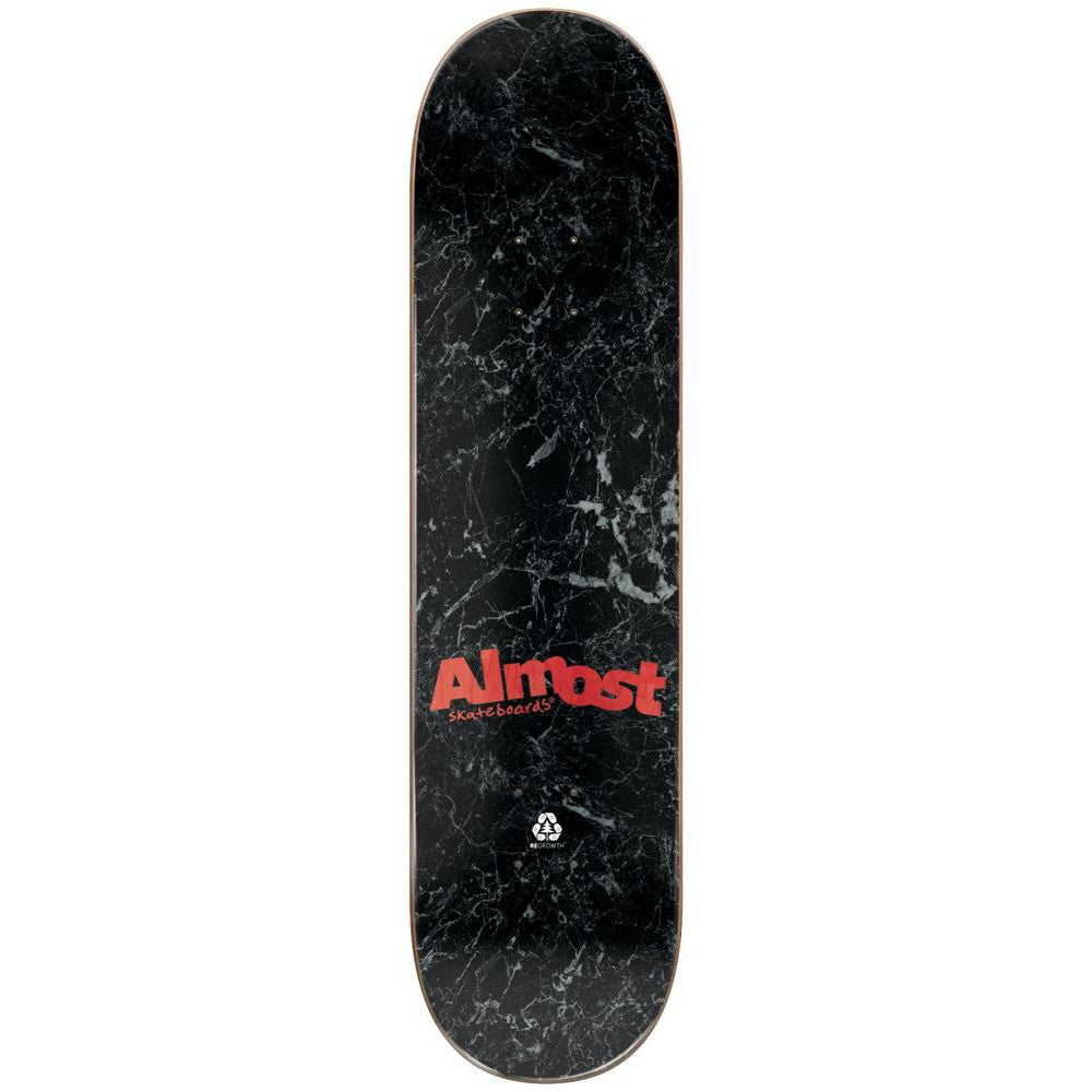 Almost Minimalist R7 Black 8.25 - Skateboard Deck Top