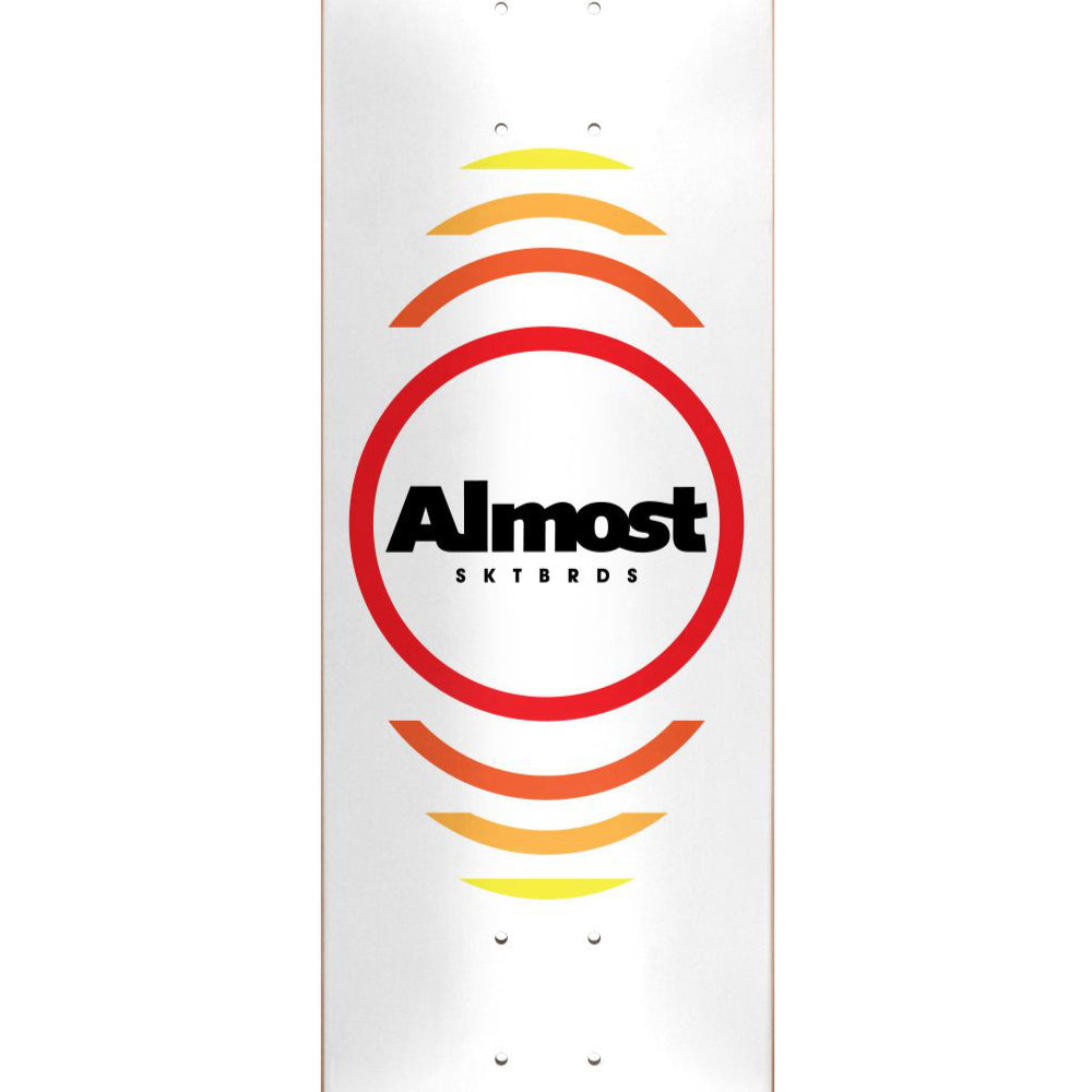 Almost Reflex HYB White 7.75 - Skateboard Deck Close up