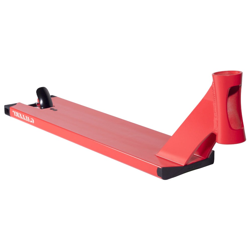 Antics Gallery 5"- Scooter Deck Unique One Piece Extrusion Neck And Deck Plate Red