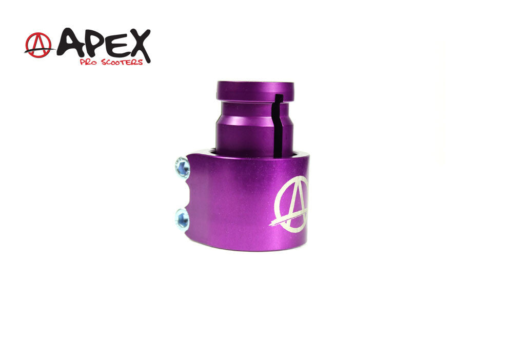 Scooter clamp for freestyle scooter, Purple, IHC/HIC Converter