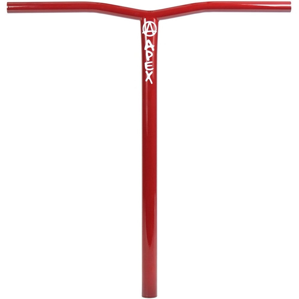 Apex Bol Bars Black Oversized Freestyle Scooter Bars HIC Red