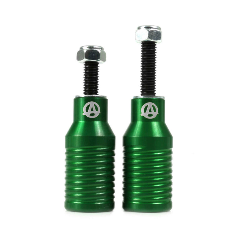 Apex Bowie - Scooter Pegs Green Pair Axle