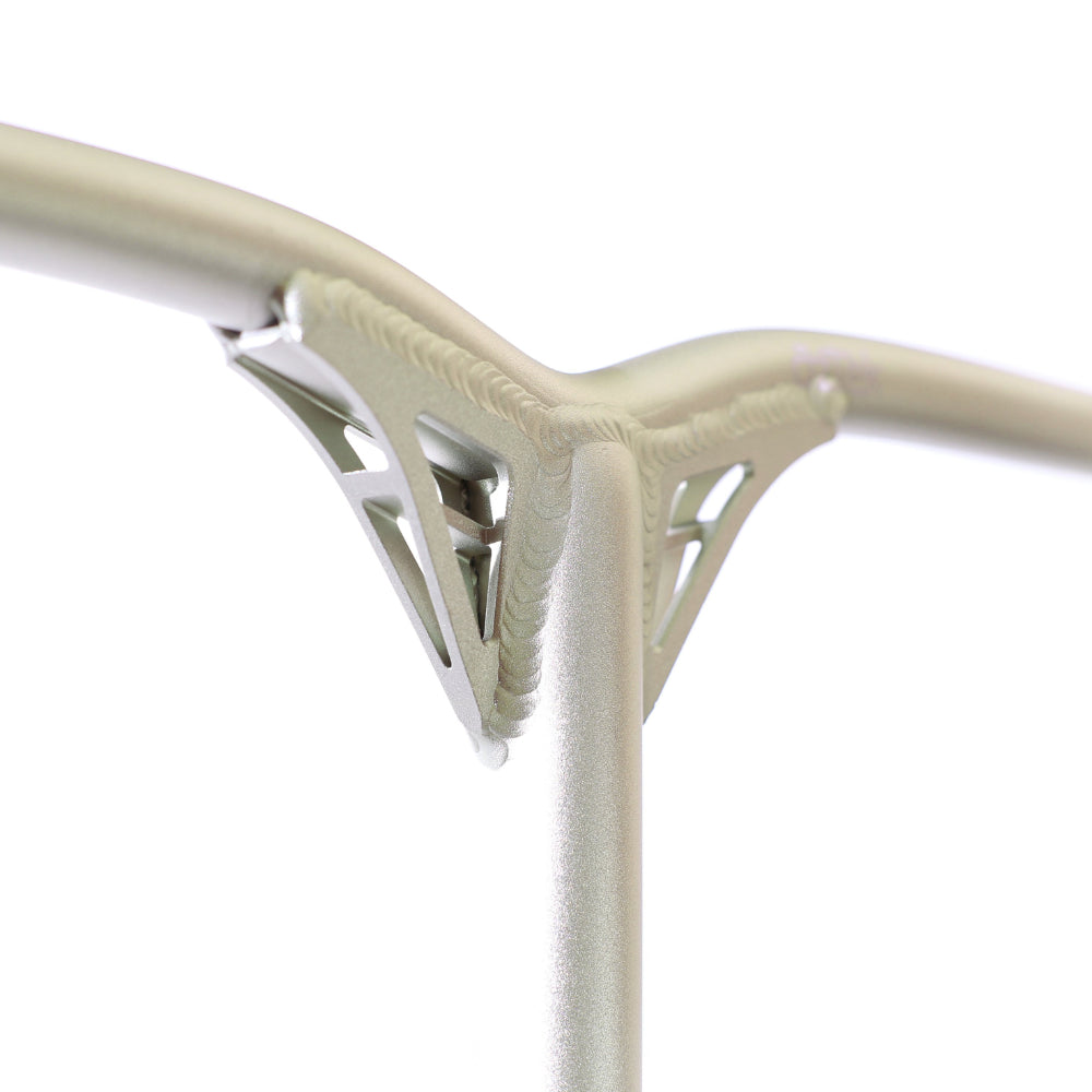 Aztek Apollo Aluminium Street Freestyle Scooter Bars Ivory 3D Cast Gussets