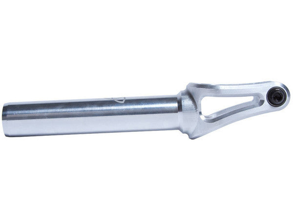 Scooter fork for freestyle scooter, Raw, Side view