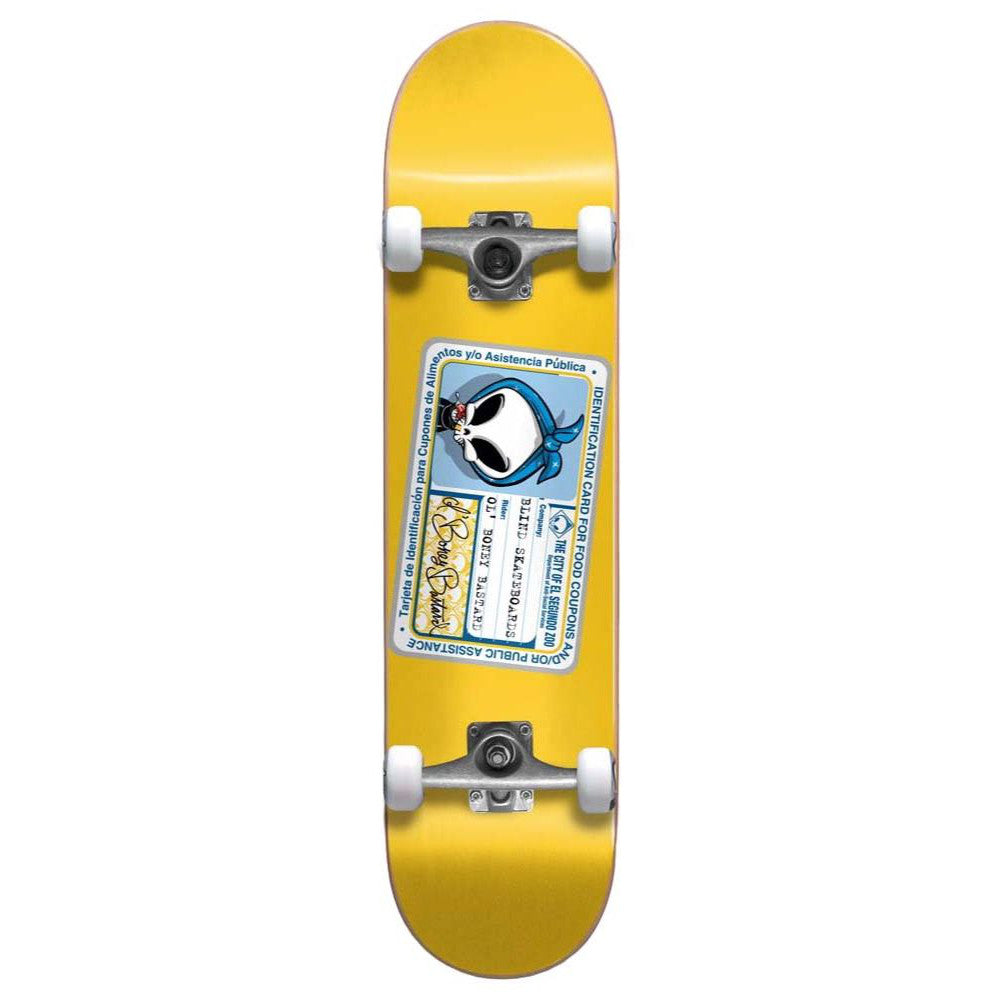 Blind Old Boney Bastard FP Yellow 8.25 - Skateboard Complete