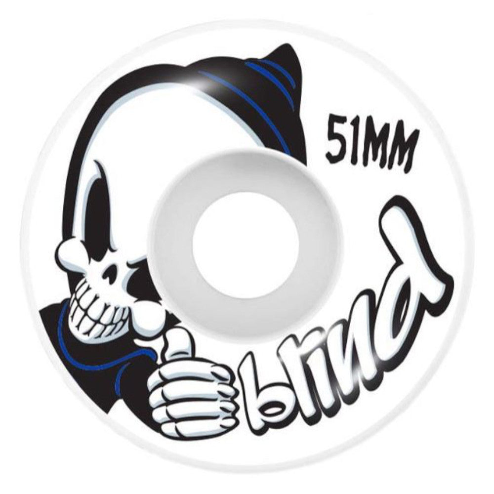 Blind Youth Checkered Reaper FP Teal 7.375 - Skateboard Complete Wheels