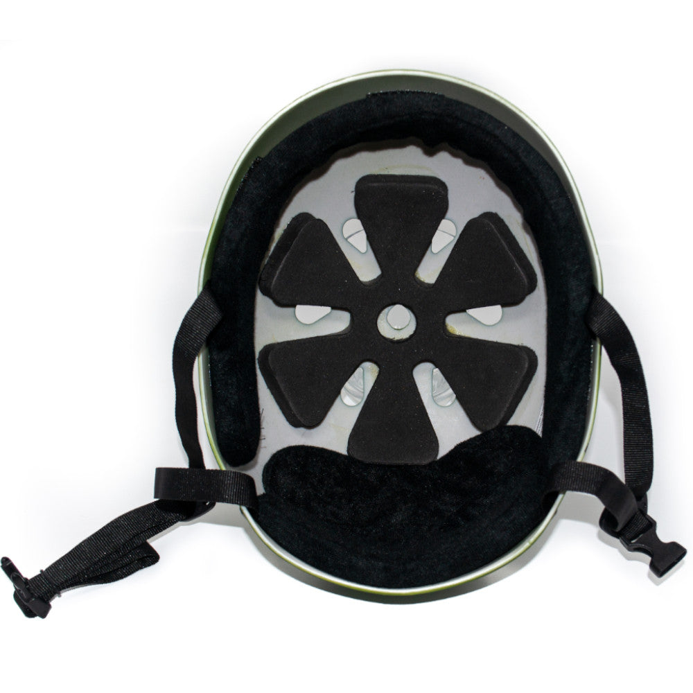 Bol Rubber Paint Army Green / Black - Helmet Inside View