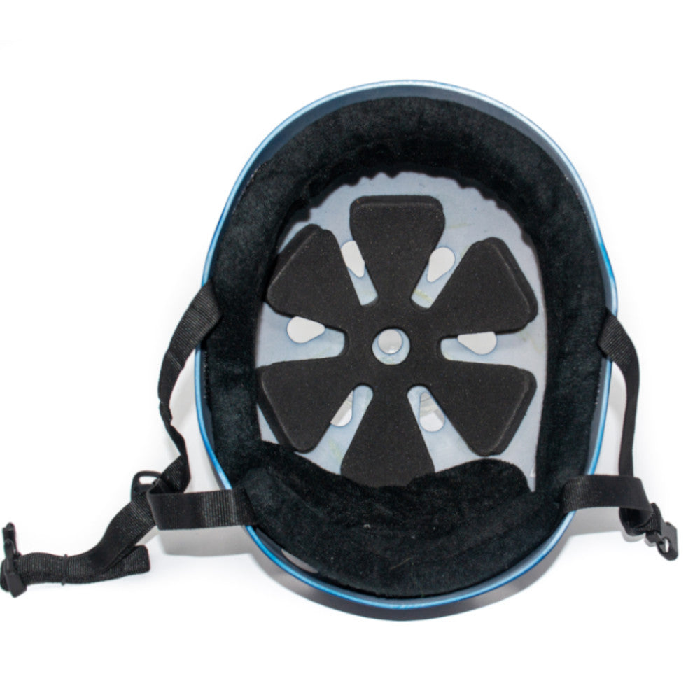 Bol Rubber Paint Navy Blue / Black - Helmet Inside View