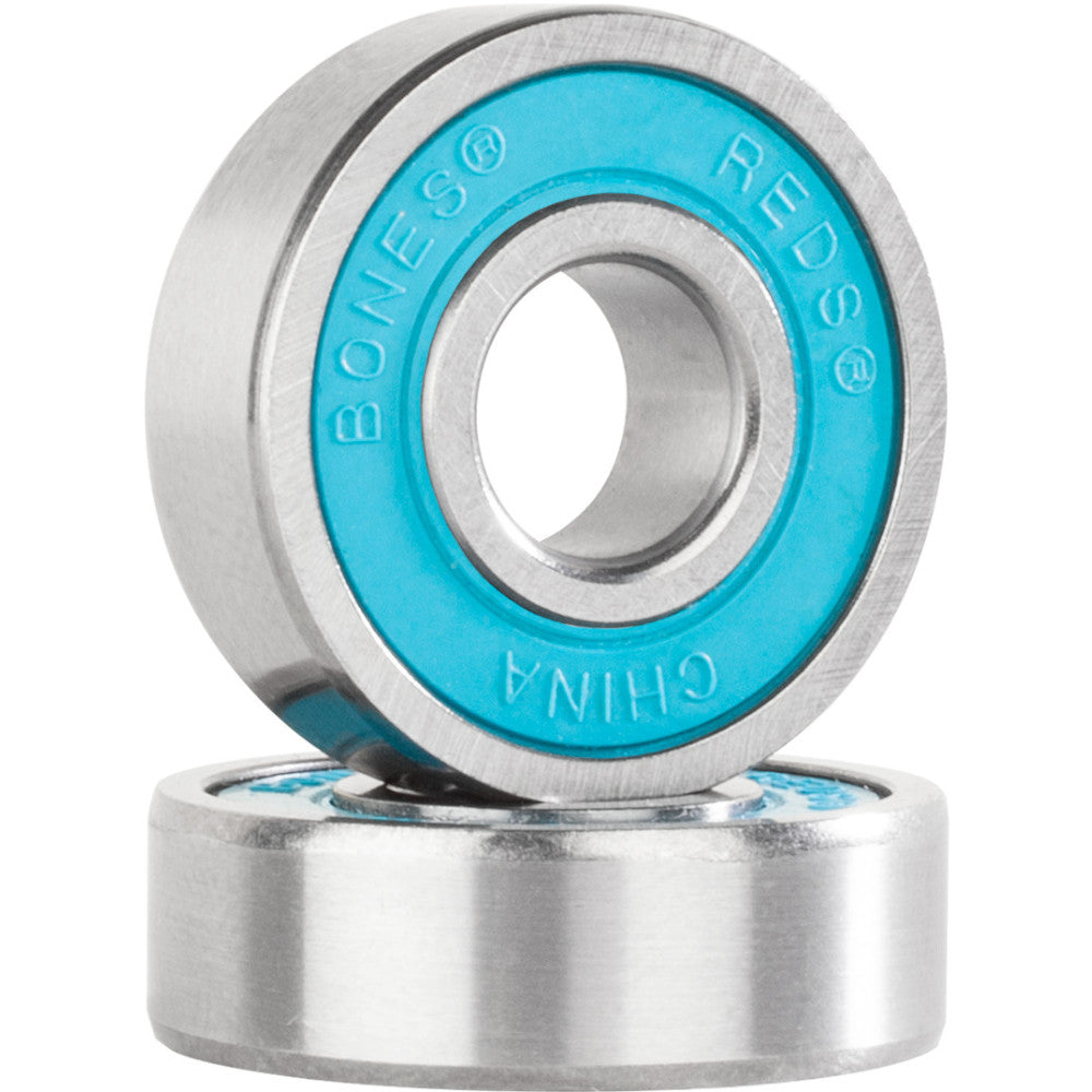 Bones Big Balls Reds - Skateboard Bearings Close Up on Bearings