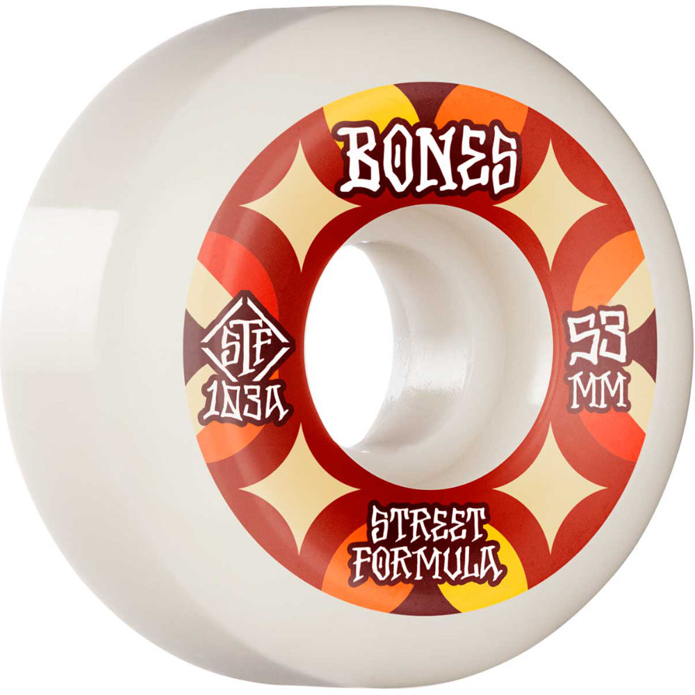 Bones STF Retros V5 Sidecut 103A - Skateboard Wheels 53mm