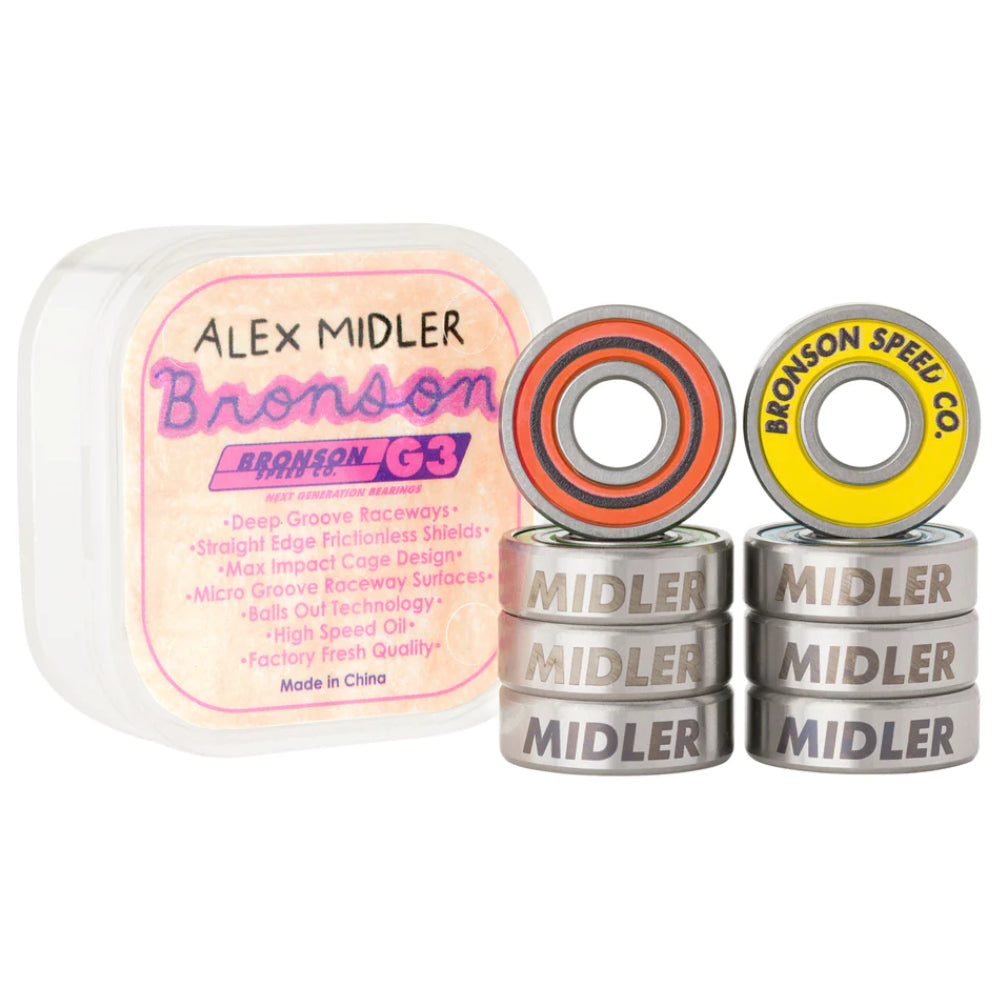 Bronson G3 Alex Midler Sig. Skateboard Bearings