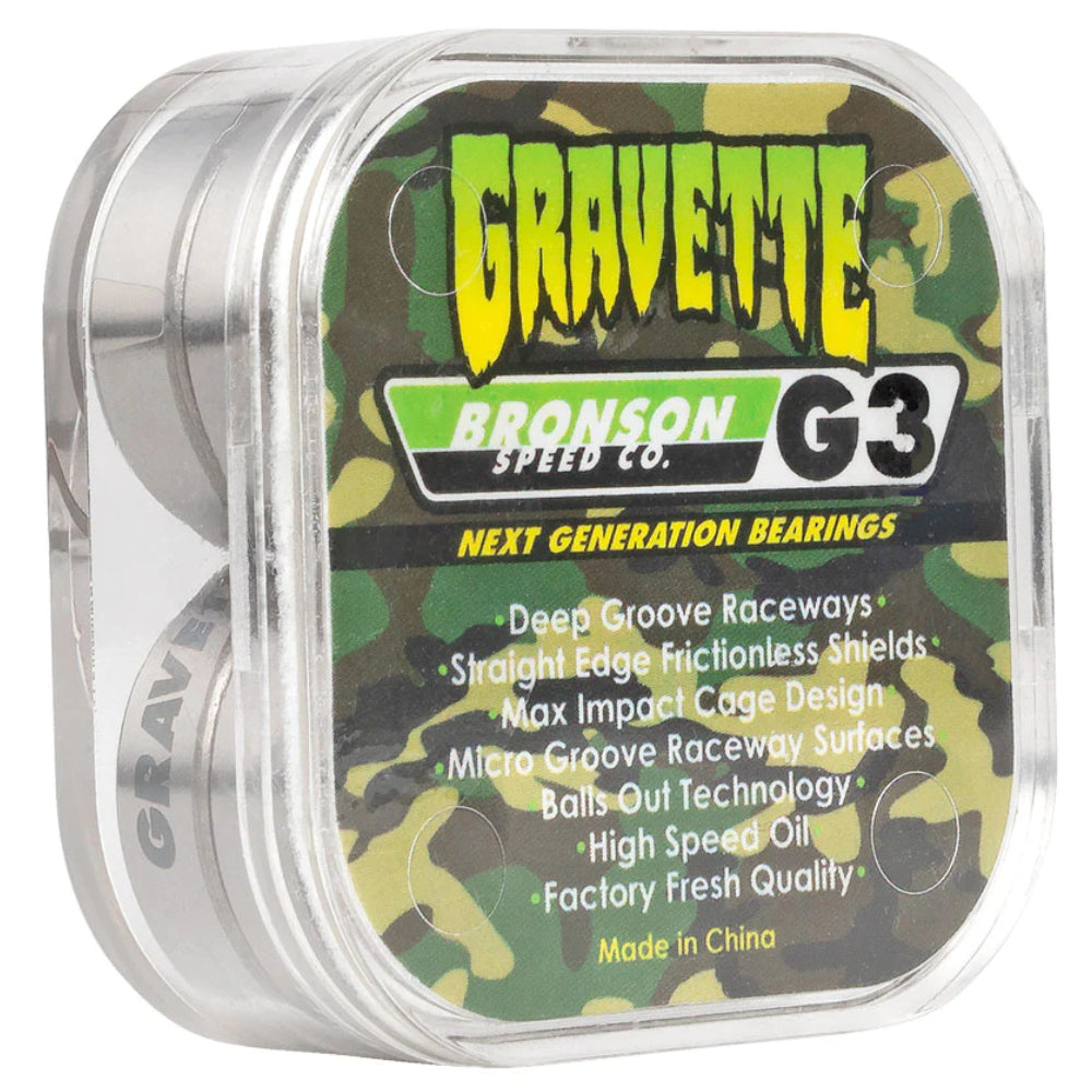 Bronson G3 David Gravette Sig. Skateboard Bearings Box
