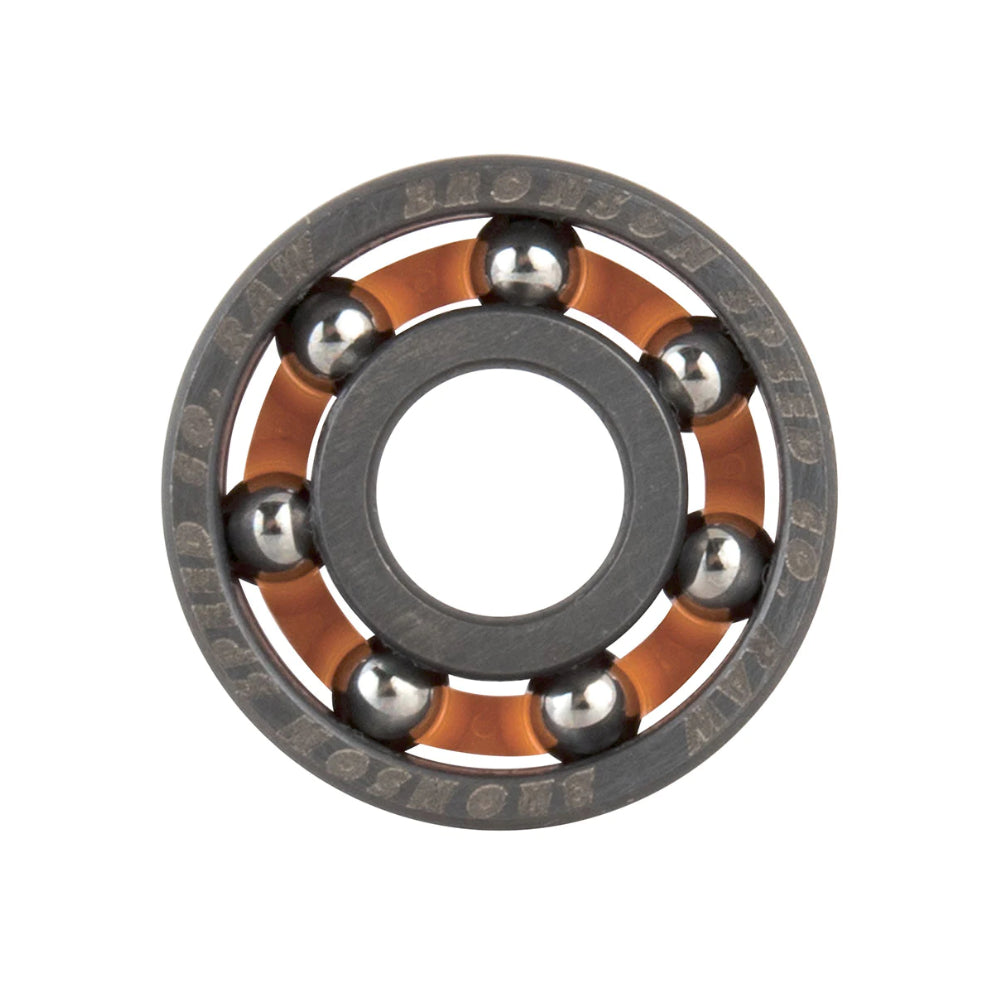 Bronson Raw Skateboard Bearings Single Back