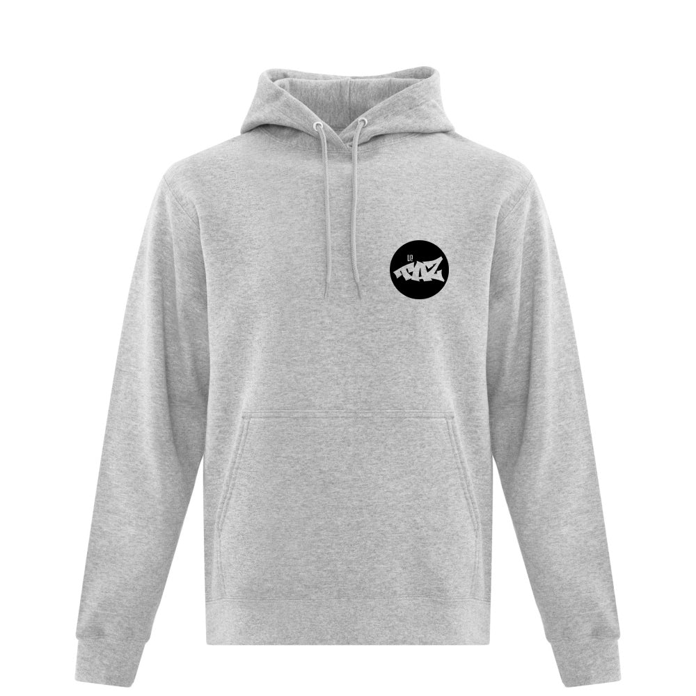 TAZ Rounded Logo Hoodie Grey Front