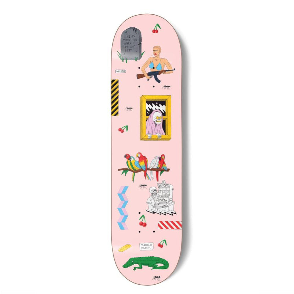 Darkstar Manolo Cherries R7 8.0 - Skateboard Deck