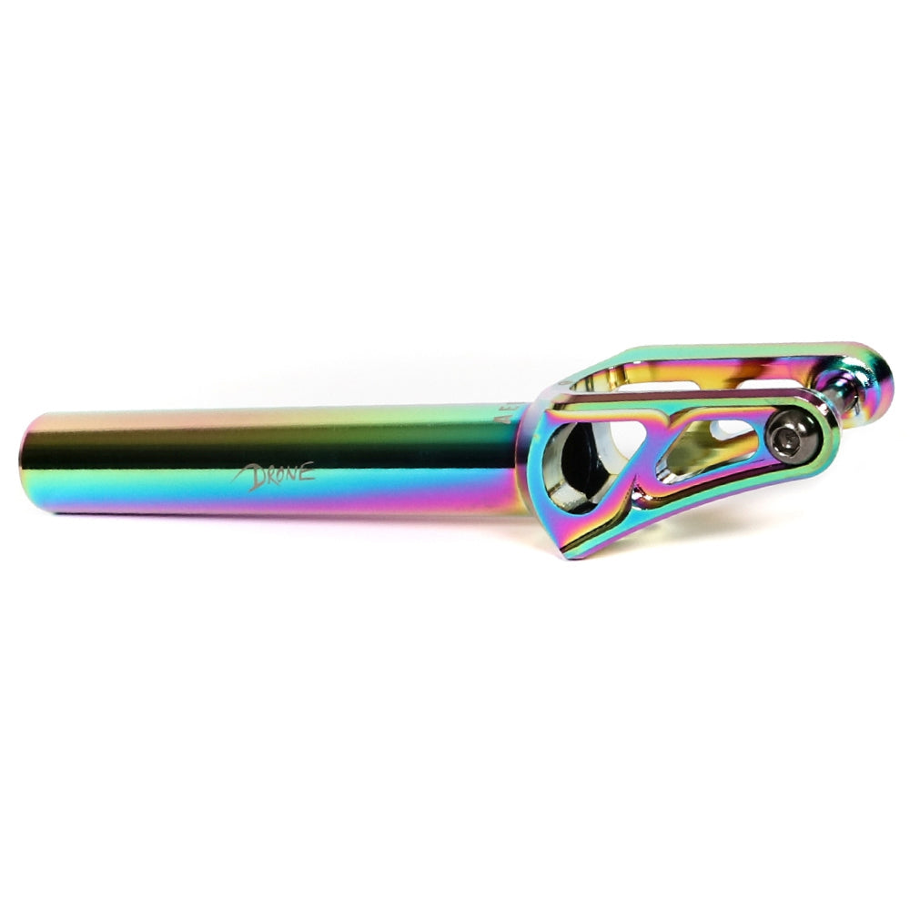 Drone Aeon 2 Freestyle Scooter Fork Neochrome Oilslick Rainbow Angle