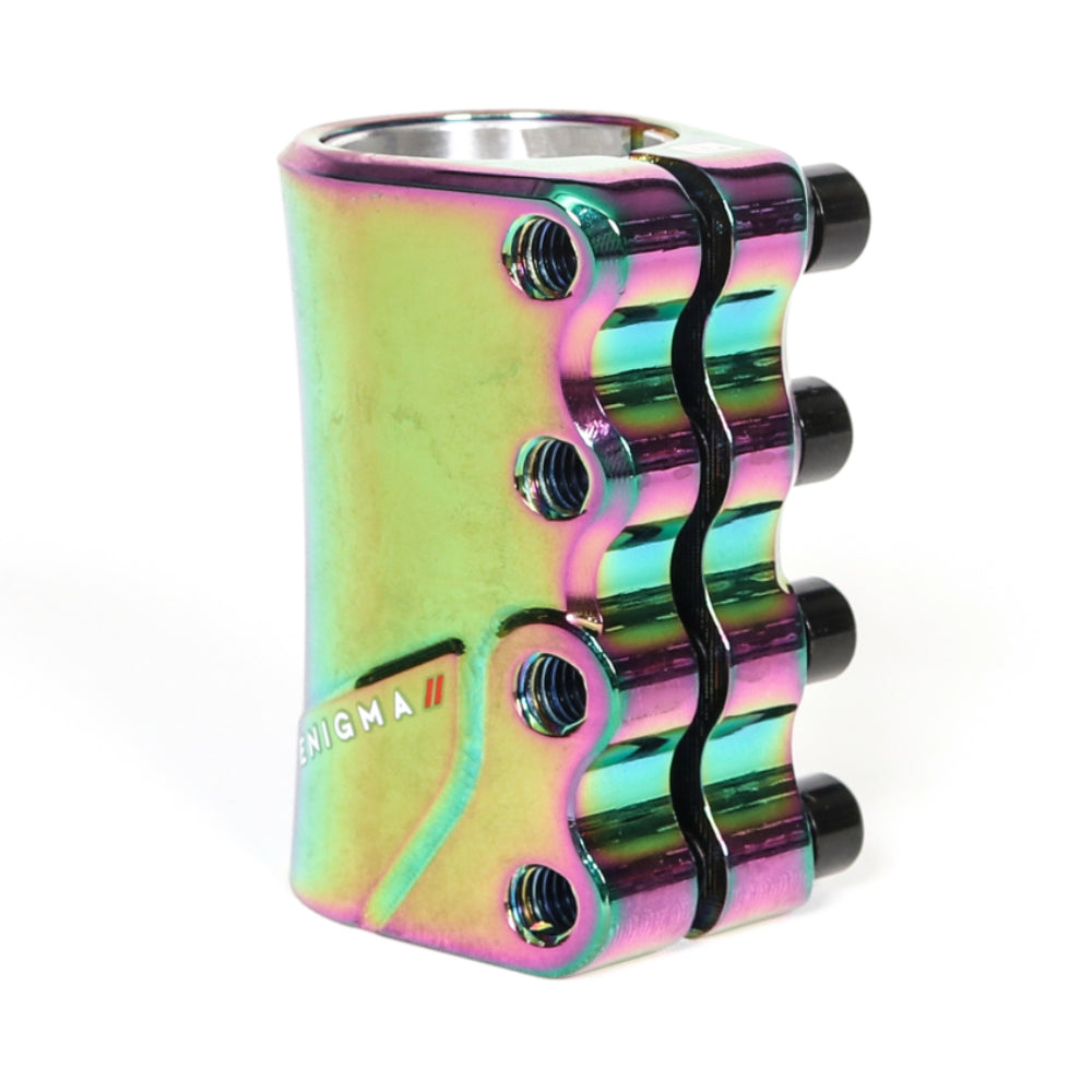 Drone Enigma 2 SCS Freestyle Scooter Clamp Neochrome Oilslick Rainbow Back