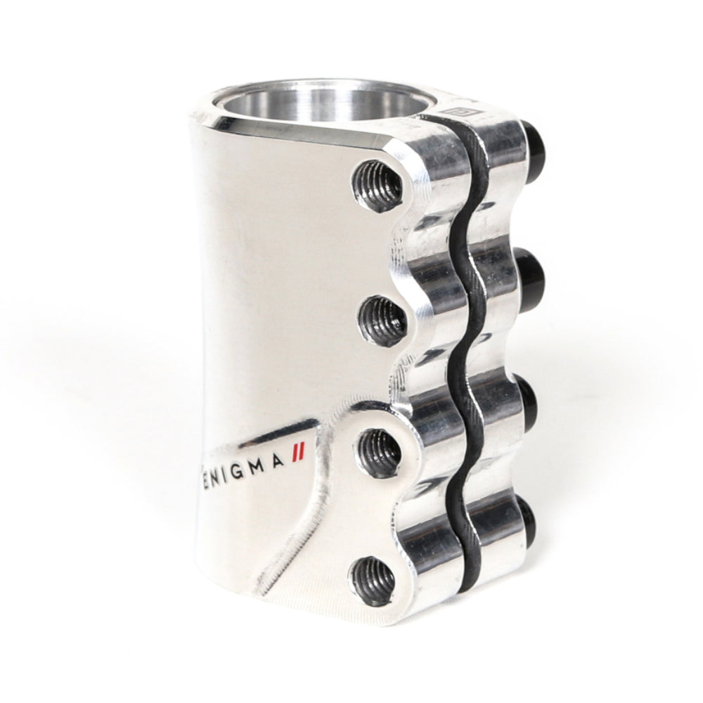 Drone Enigma 2 SCS Freestyle Scooter Clamp Polished Chrome Back