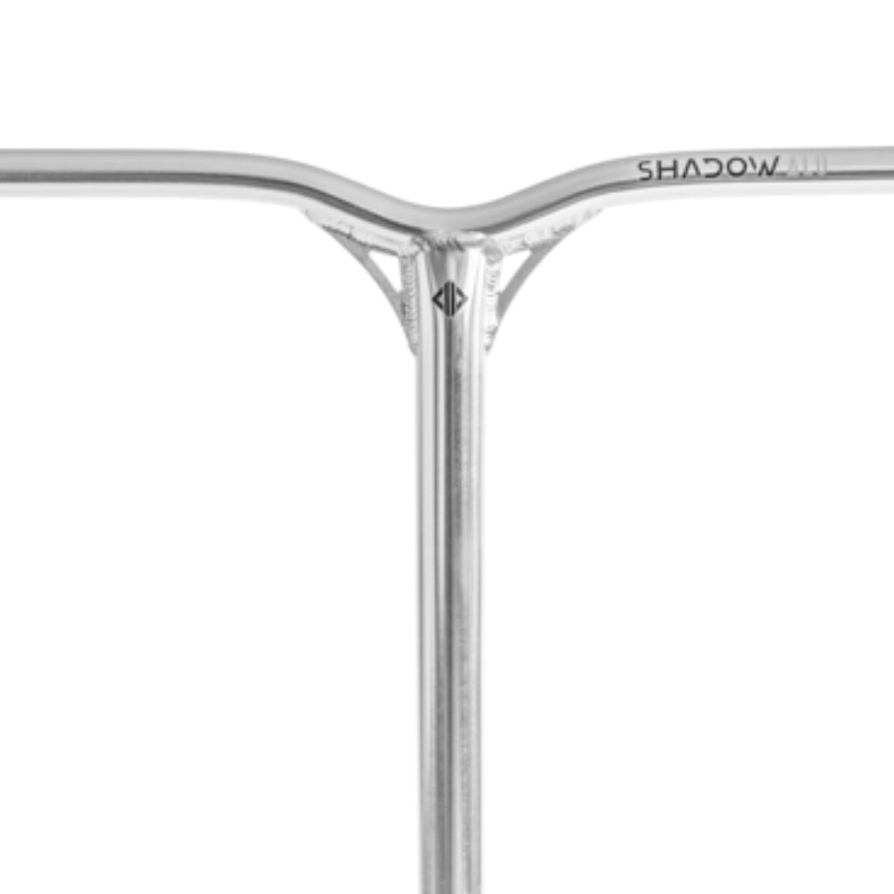 Drone Shadow 2 Aluminium Black Freestyle Scooter Bars Polished Chrome Close Up