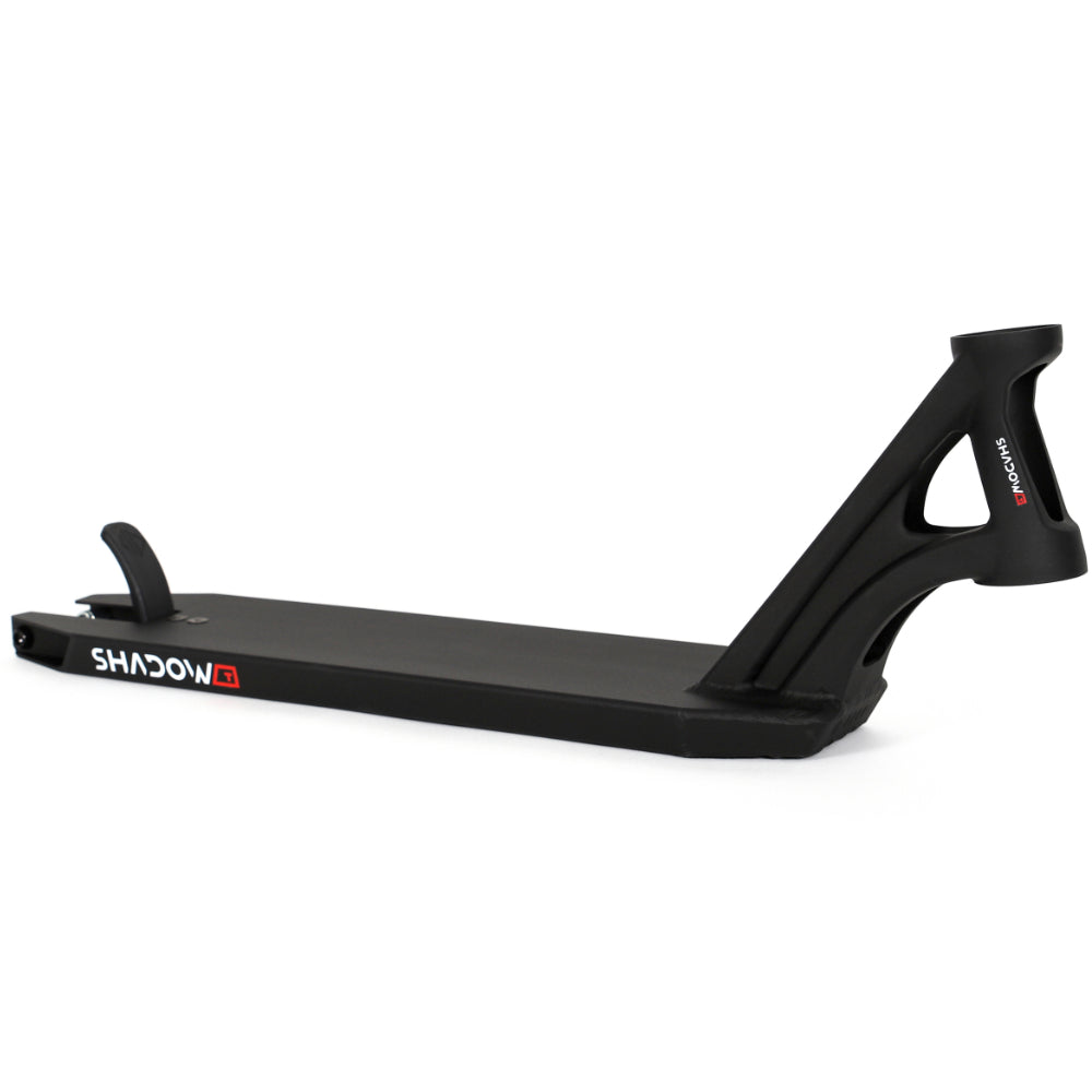Drone Shadow Tapered Black Freestyle Scooter Deck Forged Neck